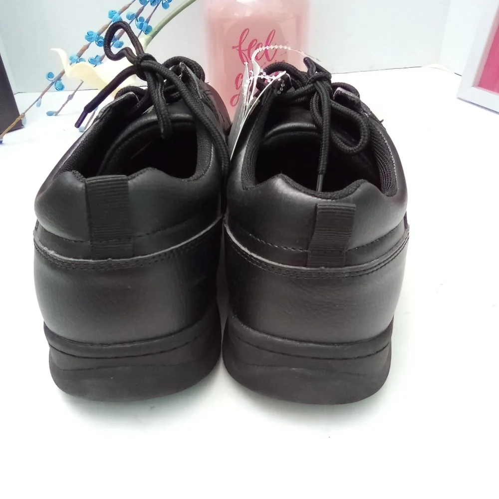 Perry Ellis Shoes Men's Size 10W Black Portfolio Ultrafoam Slip Guard Men's NWT